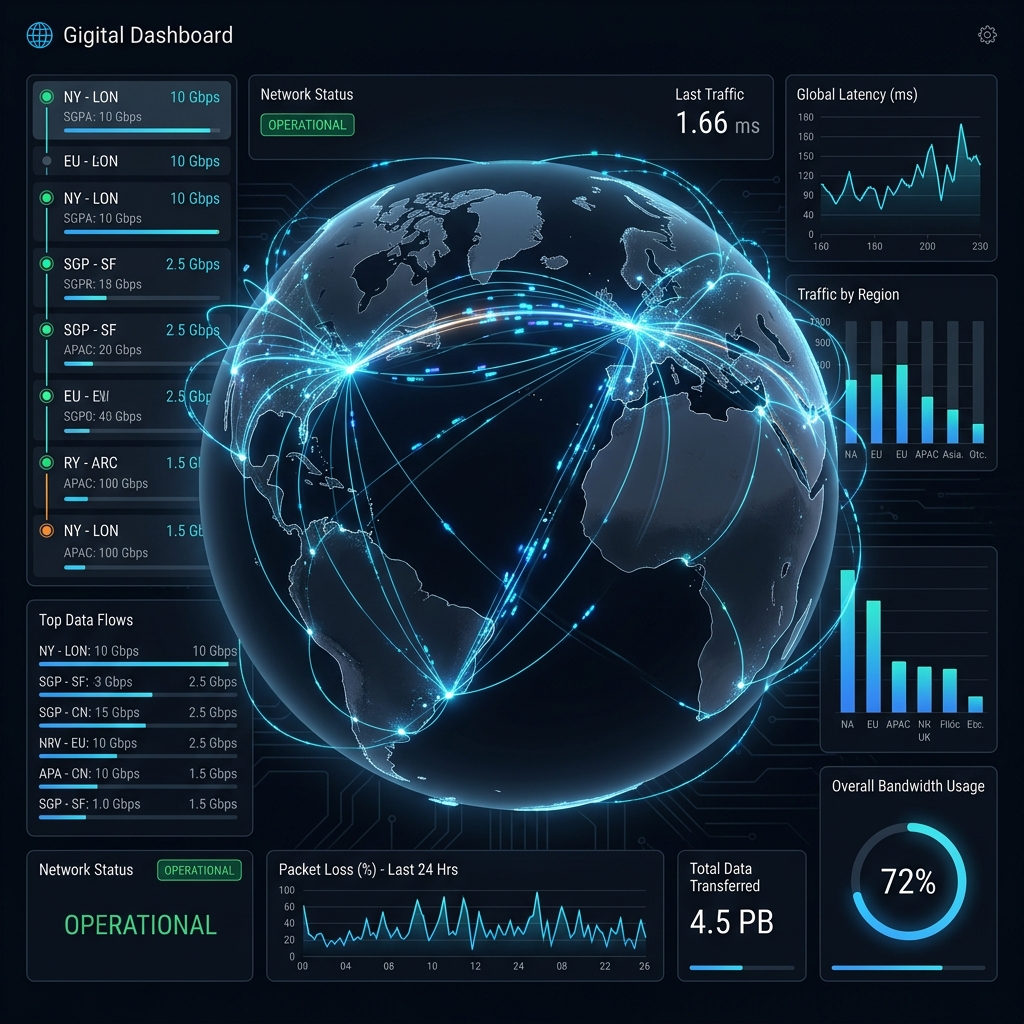 Global Network Traffic Flow